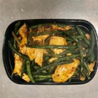 Chicken With String Beans · Served with rice. Hot and spicy.