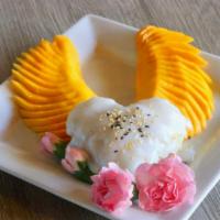 Mango Sticky Rice · Sticky Rice with mango and coconut milk