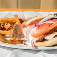 Original Gyro · Specially seasoned lamb and beef cooked slowly on a vertical broiler, sliced thin and served...