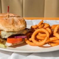 Cheeseburger (Fries Not Included) · Served with a choice of cheese, lettuce, tomato, onion, and mayonnaise.
Cheese choices:
Amer...