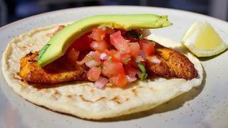 Fish Taco · red fish, pico, avocado, lime