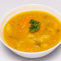 Soup Joumou · Savory pumpkin soup.