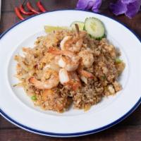 Thai Kitchen Fried Rice · The classic! Jasmine fried rice with green  onions, egg & your choice of protein. Shown with...