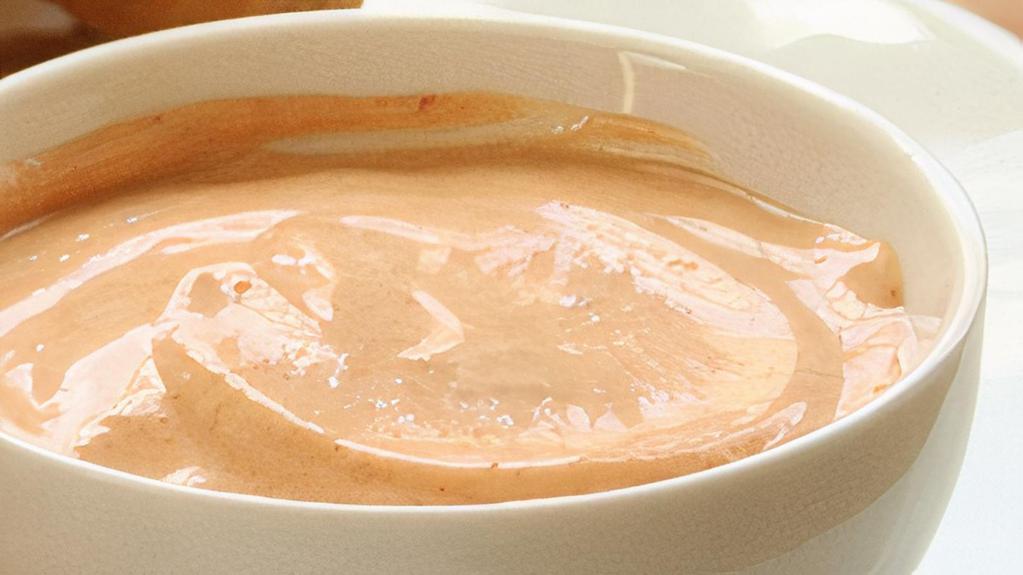 Chipotle Mayo · Mildly spicy with a hint of smokiness from the chipotle. This sauce is everyone's favorite.