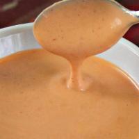 Chili-Paste Mayo · Our unique five-chili paste combined with mayo makes a smooth, delicious dipping sauce that ...