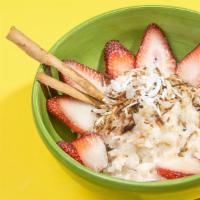 Rice Pudding · Our take on a perfect classic, rice, milk, and lemon zest, come together on a dish close to ...