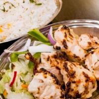 Chicken Malai Kabob · Tender chicken breast marinated in our special blend of Indian spices and cooked to perfecti...