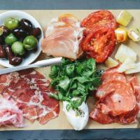 Antipasto · cured meats, artisan cheeses, pickled vegetables