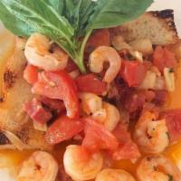 Shrimp Bruschetta · garlic, tomatoes, spicy soppressata, parsley, white wine butter sauce