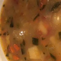Minestrone · Traditional hearty vegetable soup.