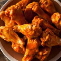 Wings (30) · Celery & carrot sticks, and blue cheese or ranch included. Choose up to 3 flavors.