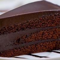 Chocolate Mousse Cake · Chocolate cake covered with creamy chocolate mousse 675 calories.