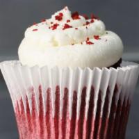 Red Velvet · Delicious velvet cake with a hint of cocoa, topped with a cream cheese icing.