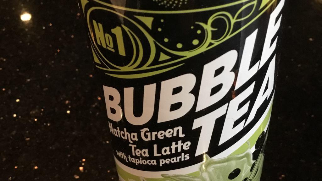 Green Bubble Tea · Macha Green Tea Latte 16.6 oz