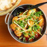 Chicken Karahi (Boneless White Meat) For (1)  · Served with naan or rice.