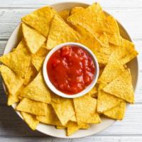 Chips And Salsa · Delicious salsa with crispy chips.