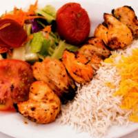 Chicken Kabob (Boneless) · Fat-free pieces of chicken breast marinated in our special in-house blend of herbs and speci...