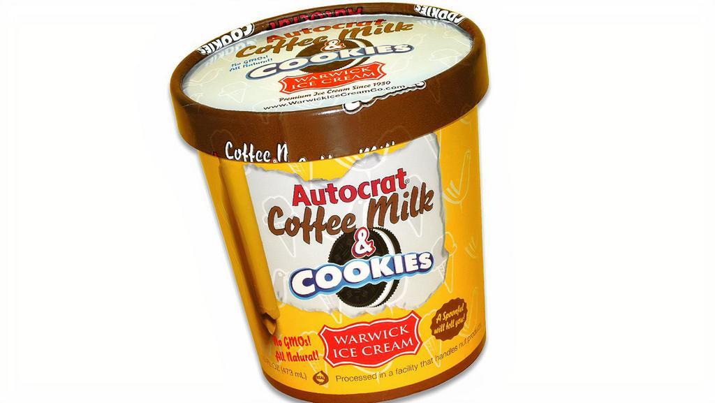 Warwick Ice Cream: Autocrat Coffee Milk & Cookies · We teamed up with another local favorite! Get a pint of Warwick Ice Cream's Autocrat Coffee Milk & Cookies today!