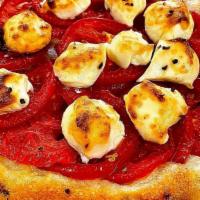 Garlic, Tomato, & Cream Cheese Focaccia · Roasted Garlic, Fresh Roma Tomatoes and Cream Cheese