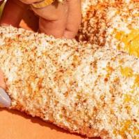 Esquites Mexicanos · Mixed corn with chipotle sauce, tajin, queso Cotija and lemon.
