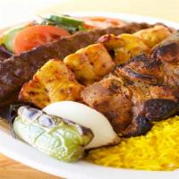 Mix Grill Over Rice · Beef, Adana ,lamb Teka