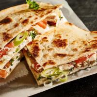 Quesadilla · Grilled Chicken or Beef Quesadillas with Fries