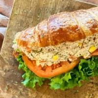 Tuna Salad Sandwich · Brazilian-style tuna salad, lettuce, tomato, served on a croissant.