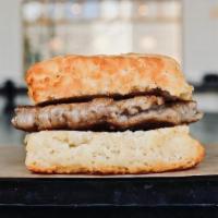 Sausage Biscuit · sausage patty on a biscuit
