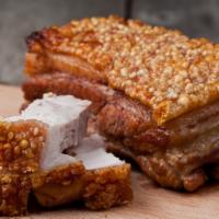 Lechon Plate · Crispy fried Pork Belly.