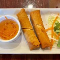 Fried Meat Spring Rolls · Cha Gio Man.