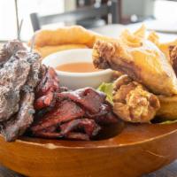 Pu Pu Platter (For 2) · Egg rolls, chicken tenders, crab rangoons, chicken wings, beef sticks and boneless spare ribs.