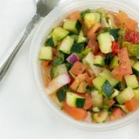 Jerusalem Salad · Customer favorite, vegetarian, vegan, gluten-free (when ordered without pita) and dairy free...