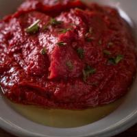 Mahmara · Vegetarian, vegan, gluten-free (when ordered without pita) and dairy free. A spicy dip of ro...