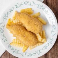 Chicken Tender (4 Pieces) With French Fries · 