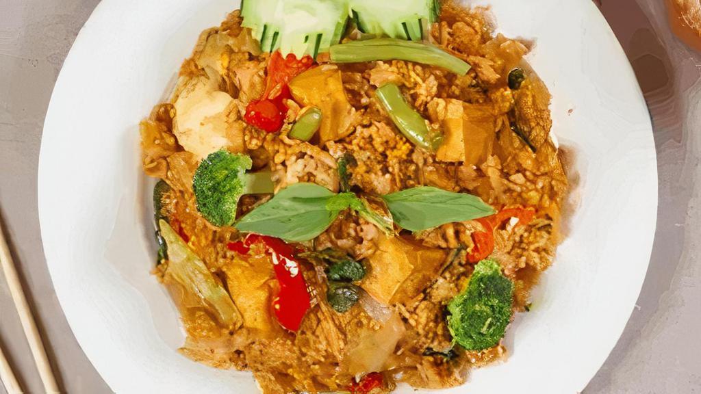 Thai Spicy Fried Rice · Spicy. Thai rice stir fried basil leaves, chili, garlic, onion, bell pepper and egg.