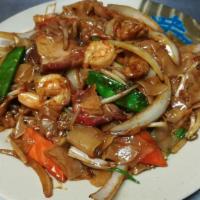 House Special Ho Fun · Stir-fried flat rice noodle dish.