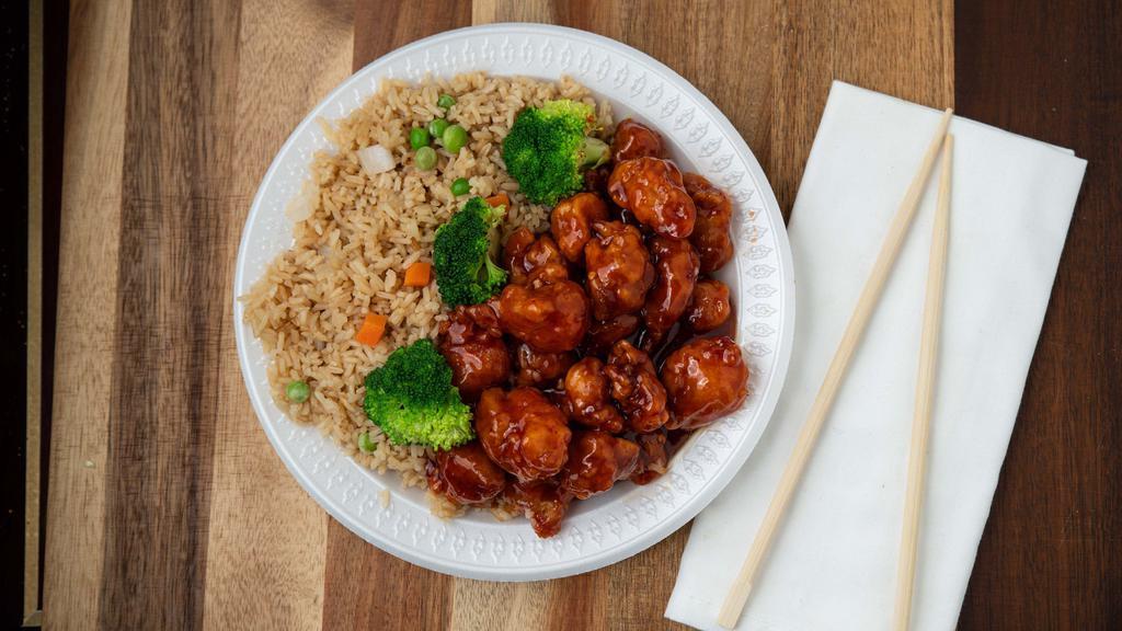 Vegetarian General Tso'S Beef · Deep-fried with sweet and spicy sauce. Hot and spicy.
