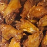 30 Wings · Crispy fried chicken wings with choice of sauce. Served with bleu cheese dressing or ranch a...