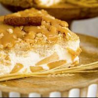 Caramel Apple Crumb Cheesecake · Weight: 3.50 lbs. Cinnamon apples folded into creamy vanilla cheesecake in a graham cracker ...