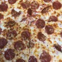 Pepperoni Deluxe · (Extra pepperoni, extra cheese)