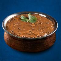 Black Lentil Delight(Vegan) · Black lentil and kidney beans cooked slowly with mild herbs and Indian spices and garnished ...