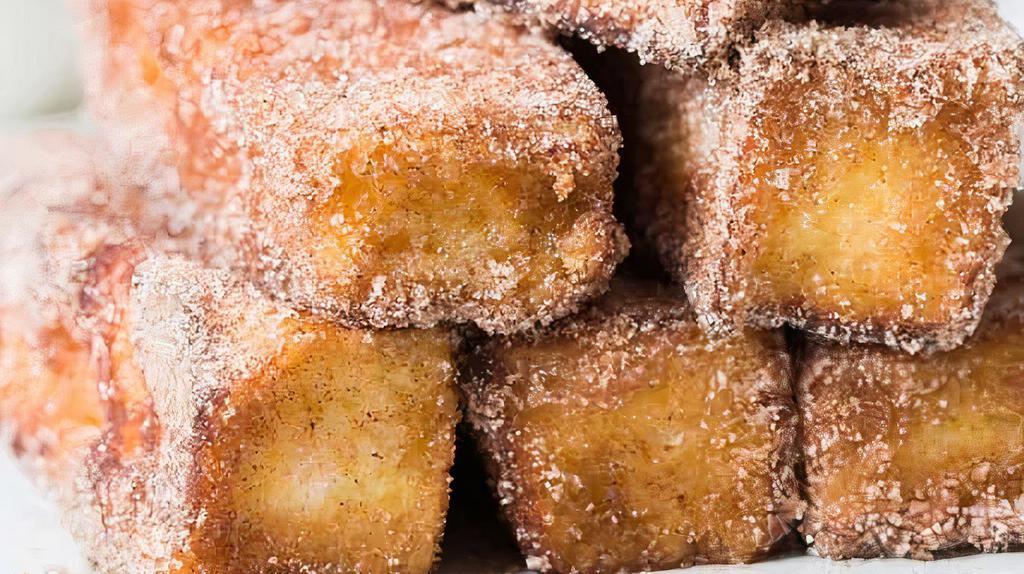 Cinna-Stix · Deep fryed dough with cover in cinnamon sugar. Served with 6 peices.