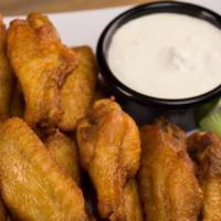Chicken Wings · Jumbo wings served buffalo, barbeque, old bay, sweet and spicy Carolina or stable style. Ser...
