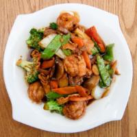 Triple Delight · Chicken, shrimp and beef with mixed vegetables.