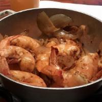 Steamed Shrimp · Jumbo gulf shrimp steamed with onions and old bay.
