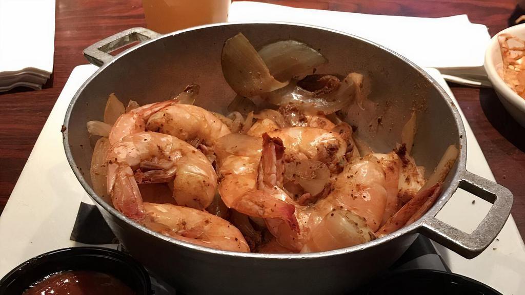 Steamed Shrimp · Jumbo gulf shrimp steamed with onions and old bay.