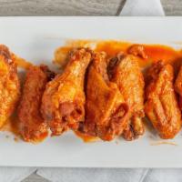 Jumbo Wings · Served with bleu cheese dressing, celery upon request for additional fee.