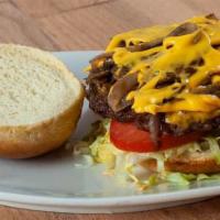 Build Your Own Burger · Toppings: lettuce, tomatoes, raw or fried onions, pickles, hot peppers (sliced or crushed we...