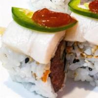 Orioles Roll (Baked) · Salmon, tuna and white fish topped with spicy mayo and lightly broiled.