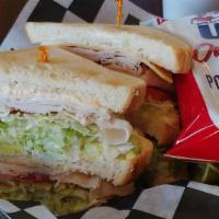 Dagwood Sandwich · Served with a dill pickle spear and a small bag of chips. Select your options to create your...